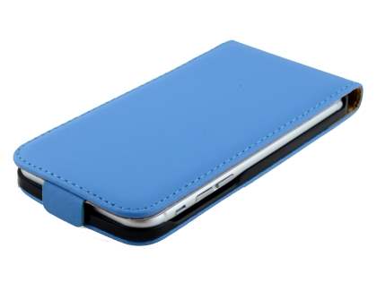 Slim Genuine Leather Flip Case for iPhone 6s/6 - Sky Blue