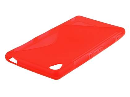 Wave Case for Sony Xperia Z3 - Frosted Red/Red