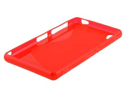Wave Case for Sony Xperia Z3 - Frosted Red/Red
