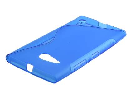 Wave Case for Nokia Lumia 735 - Frosted Blue/Blue Soft Cover