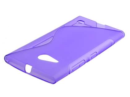 Wave Case for Nokia Lumia 735 - Frosted Purple/Purple Soft Cover