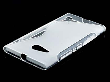Wave Case for Nokia Lumia 735 - Frosted Clear/Clear Soft Cover