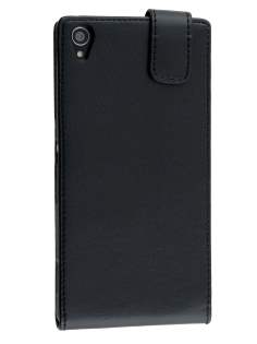 Synthetic Leather Flip Case for Sony Xperia Z3 - Classic Black Synthetic Leather Flip Case for Sony Xperia Z3 - Classic Black