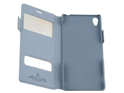 Slim Genuine Leather Portfolio Case for Sony Xperia Z3 - Pink