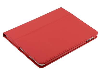 Synthetic Leather Flip Case with Fold-Back Stand for iPad 1st Gen - Red