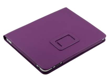 Synthetic Leather Flip Case with Fold-Back Stand for iPad 1st Gen - Purple