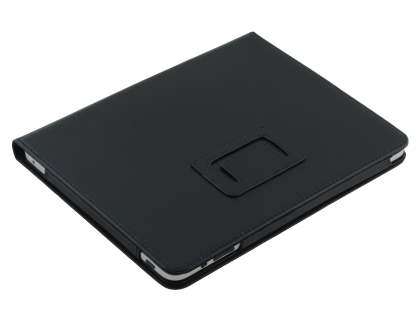 Synthetic Leather Flip Case with Fold-Back Stand for iPad 1st Gen - Classic Black