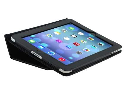 Synthetic Leather Flip Case with Fold-Back Stand for iPad 1st Gen - Classic Black