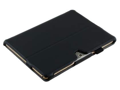 Synthetic Leather Flip Case with Multi-Angle Tilt Stand for Samsung Galaxy Tab S 10.5 - Classic Black