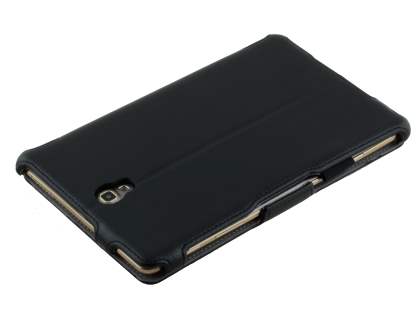 Synthetic Leather Flip Case with Multi-Angle Tilt Stand for Samsung Galaxy Tab S 8.4 - Classic Black