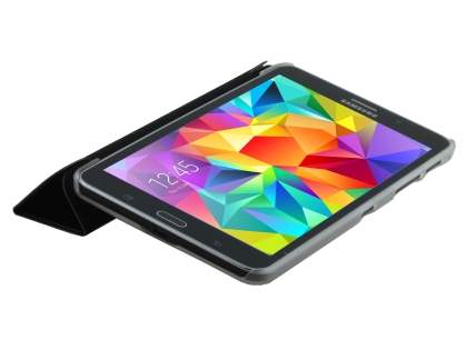 Samsung Galaxy Tab 4 8.0 Book-Style Case with Stand - Black/Frosted Clear