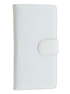 Synthetic Leather Wallet Case with Stand for Sony Xperia Z3 - Pearl White
