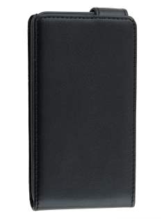 Nokia Lumia 530 Synthetic Leather Flip Case - Classic Black