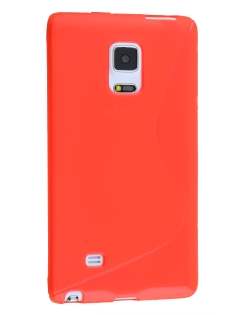 Wave Case for Samsung Galaxy Note Edge - Frosted Red/Red Soft Cover