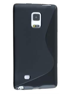 Wave Case for Samsung Galaxy Note Edge - Frosted Black/Black Soft Cover