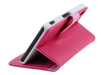 Synthetic Leather Wallet Case with Stand for Sony Xperia Z3 - Pink