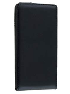 Synthetic Leather Flip Case for Nokia Lumia 735 - Classic Black