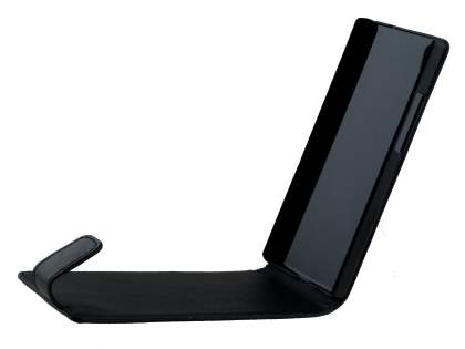 Synthetic Leather Flip Case for Huawei Ascend P7 - Black
