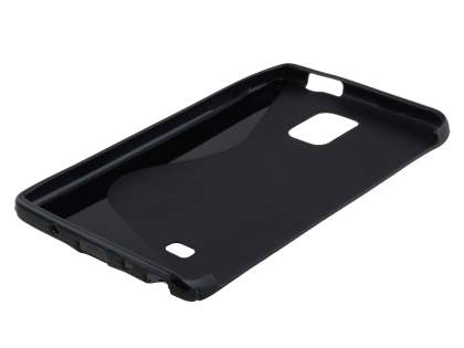 Wave Case for Samsung Galaxy Note Edge - Frosted Black/Black