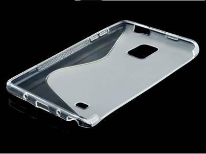 Wave Case for Samsung Galaxy Note Edge - Frosted Clear/Clear
