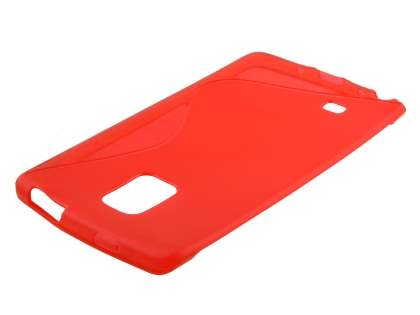 Wave Case for Samsung Galaxy Note Edge - Frosted Red/Red