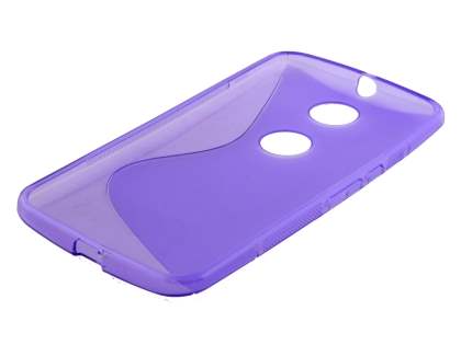Wave Case for Motorola Google Nexus 6 - Frosted Purple/Purple