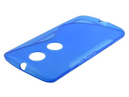 Wave Case for Motorola Google Nexus 6 - Frosted Blue/Blue Soft Cover