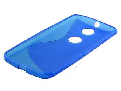 Wave Case for Motorola Google Nexus 6 - Frosted Blue/Blue