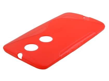 Wave Case for Motorola Google Nexus 6 - Frosted Red/Red Soft Cover