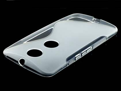 Wave Case for Motorola Google Nexus 6 - Frosted Clear/Clear Soft Cover