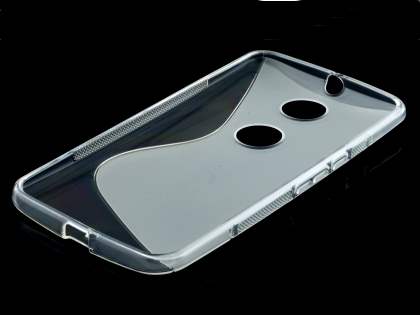 Wave Case for Motorola Google Nexus 6 - Frosted Clear/Clear