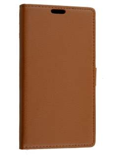Synthetic Leather Wallet Case with Stand for Motorola Google Nexus 6 - Brown