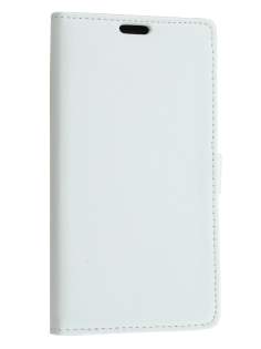 Synthetic Leather Wallet Case with Stand for Motorola Google Nexus 6 - Pearl White