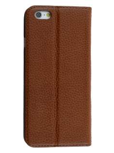 Genuine Textured Leather Wallet Case with Stand for iPhone 6s Plus/6 Plus - Dark Brown Genuine Textured Leather Wallet Case with Stand for iPhone 6s Plus/6 Plus - Dark Brown