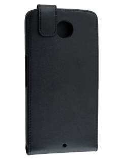 Synthetic Leather Flip Case for Motorola Google Nexus 6 - Classic Black Synthetic Leather Flip Case for Motorola Google Nexus 6 - Classic Black