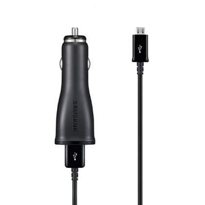 Genuine Samsung 2000mA Car Charger with USB Port & Micro USB Data Cable