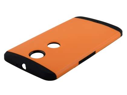 Impact Case for Motorola Google Nexus 6 - Orange/Black Impact Case