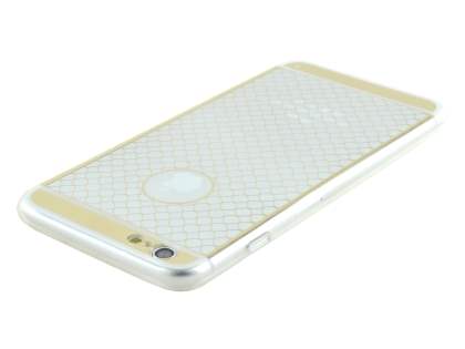 Pattern TPU Case for iPhone 6s Plus/6 Plus - Gold/Clear