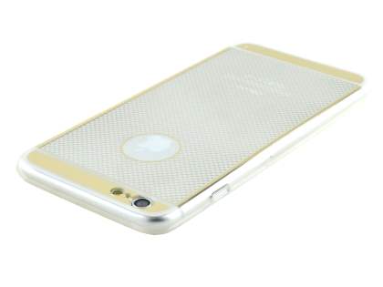 Pattern TPU Case for iPhone 6s Plus/6 Plus - Gold/Clear