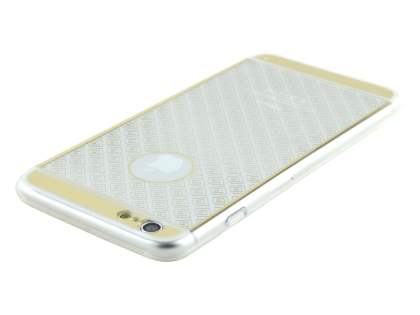 Pattern TPU Case for iPhone 6s Plus/6 Plus - Gold/Clear