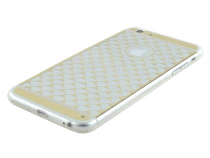 Pattern TPU Case for iPhone 6s Plus/6 Plus - Gold/Clear