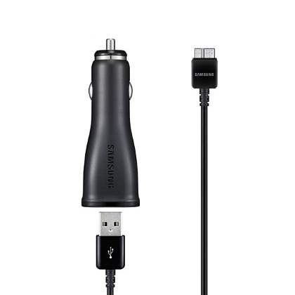 Genuine Samsung 2000mA USB-A Car Charger & Micro-USB to V3.0 Sync Cable