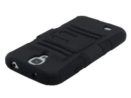 Samsung Galaxy S4 Rugged Case with Holster Belt Clip - Classic Black