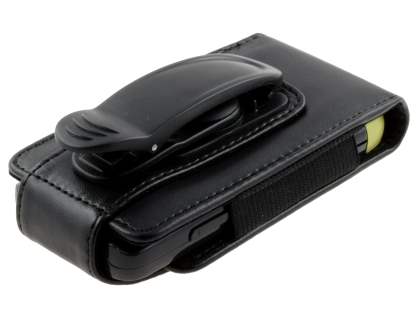 Nokia X6 Synthetic Leather Belt Pouch - Classic Black