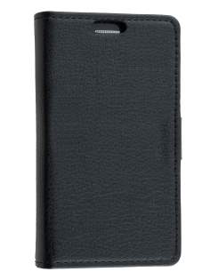 Synthetic Leather Wallet Case with Stand for Samsung Galaxy Ace 3 4G S7275T - Classic Black