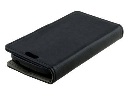 Synthetic Leather Wallet Case with Stand for Samsung Galaxy Ace 3 4G S7275T - Classic Black