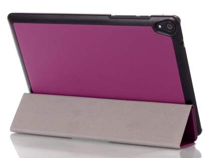 Premium Slim Synthetic Leather Flip Case with Stand for HTC Nexus 9 - Purple Leather Flip Case