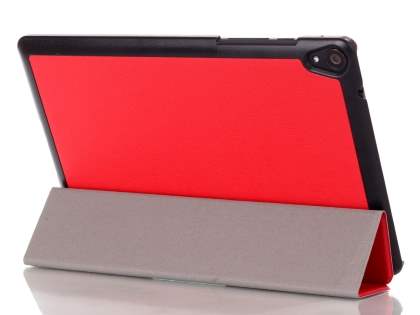 Premium Slim Synthetic Leather Flip Case with Stand for HTC Nexus 9 - Red Leather Flip Case