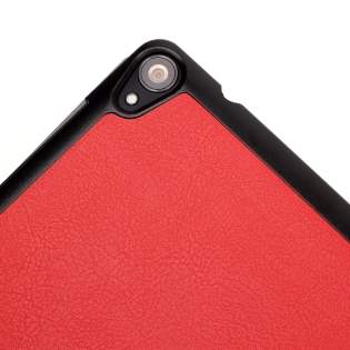 Premium Slim Synthetic Leather Flip Case with Stand for HTC Nexus 9 - Red