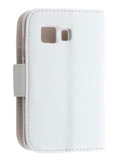 Synthetic Leather Wallet Case with Stand for Samsung Galaxy Young 2 - Pearl White Synthetic Leather Wallet Case with Stand for Samsung Galaxy Young 2 - Pearl White